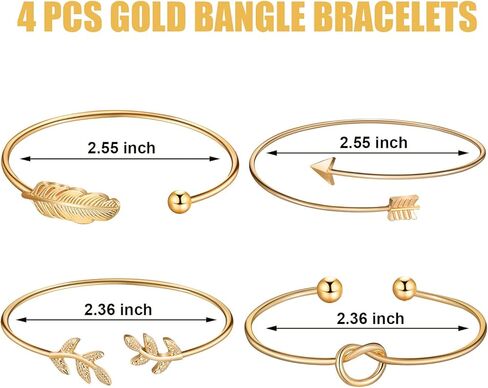 Hicarer Simple Bar Jewelry Set Vertical Bar Necklace Earrings Adjustable Cuff Bracelet for Women in Kuwait