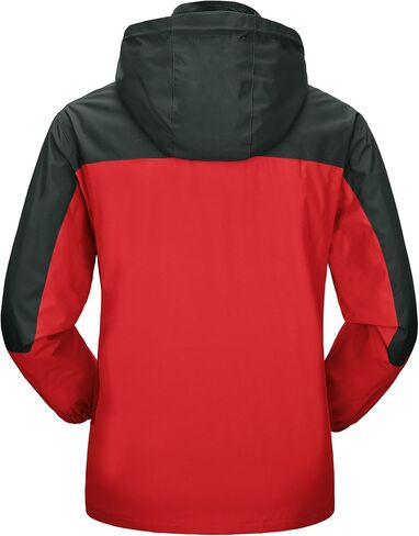 سترة BASUDAM النسائية ذات غطاء المطر مقاومة للماء وخفيفة الوزن بغطاء للرأس ومقاومة للخدش in Kuwait