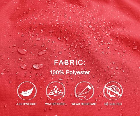 سترة BASUDAM النسائية ذات غطاء المطر مقاومة للماء وخفيفة الوزن بغطاء للرأس ومقاومة للخدش in Kuwait