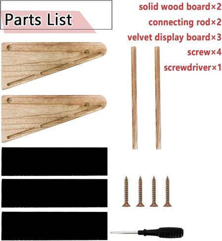 OPELETNNT عرض قلادة تقف للبيع، 3 حامل قلادة الطبقة الوقوف مع المخملية، 72 فتحات قلادة المنظم الوقوف، ريفي الخشب قلادة حامل عرض المجوهرات للبائعين العروض الحرفية in Kuwait