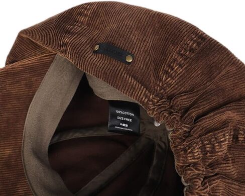 Japanese Oversized Corduroy Newsboy Hats for Women Vintage Unisex Paperboy Painter Beret Cap in Kuwait