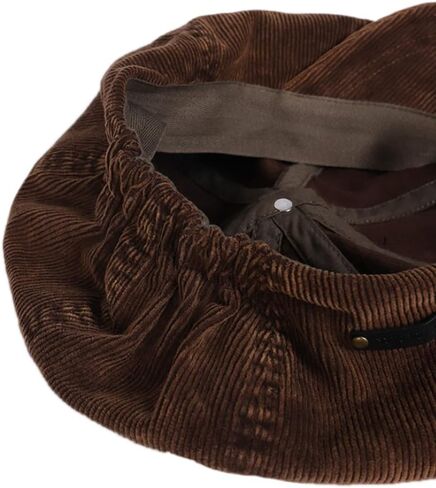 Japanese Oversized Corduroy Newsboy Hats for Women Vintage Unisex Paperboy Painter Beret Cap in Kuwait