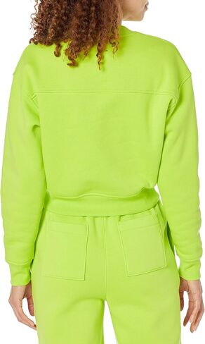 Amazon Essentials Women's Crop Drop Shoulder Sweatshirt (Available in Plus Size) in Saudi Arabia