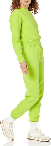Amazon Essentials Women's Crop Drop Shoulder Sweatshirt (Available in Plus Size) in Saudi Arabia