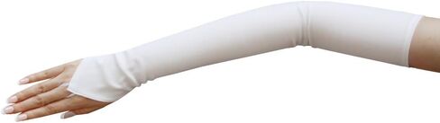 ZaZa Bridal Stretch Dull Matte Fingerless Gloves Opera Length/No Shine, Elegant Look in Kuwait