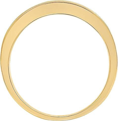 مختبر مذهب نمت الماس 1/2 قيراط. تي دبليو. وخاتم الذكرى السنوية من الذهب عيار 14 قيراطًا فوق الفضة الاسترليني in Kuwait