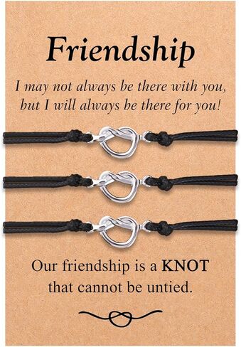 YKZOMP 2/3 قطعة أفضل صديق الصداقة أساور للأبد الحب عقدة إنفينيتي مطابقة المسافة سوار مجوهرات in Kuwait