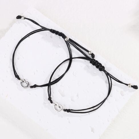 YKZOMP 2/3 قطعة أفضل صديق الصداقة أساور للأبد الحب عقدة إنفينيتي مطابقة المسافة سوار مجوهرات in Kuwait