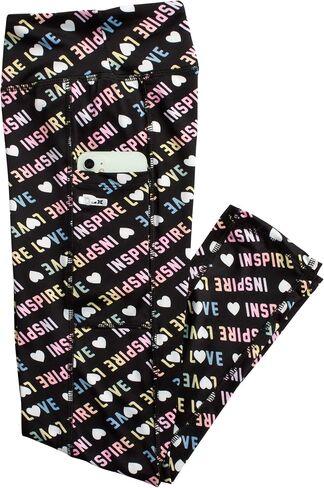 RBX Girls' Active Pants Set - 3 Piece Long Sleeve Shirt, Tank Top, and Leggings (7-16) in Saudi Arabia