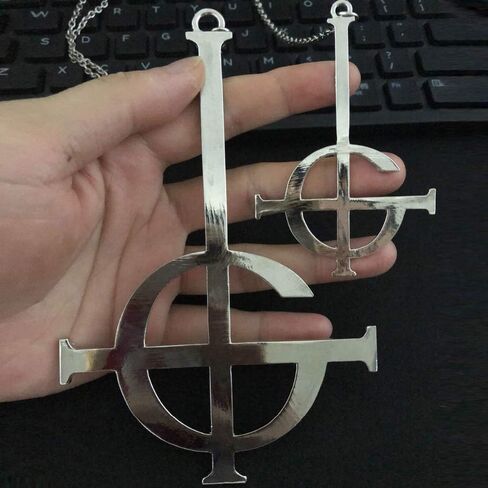 Moniku Nameless Ghouls Cross Necklace Cosplay Accessory Silvery in Kuwait