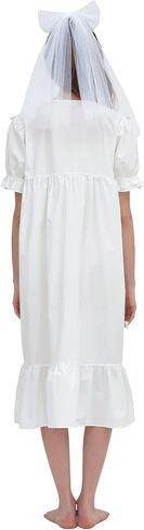 ULLALA Pajamas for Women Madely Short sleeve One-Piece Ivory Vintage Soft Sleepwear 1Piece one Size Cotton in Kuwait