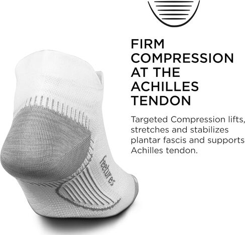 Feetures Plantar Fasciitis Relief Sock Ultra Light No Show Tab- Compression Sock for Men & Women in Kuwait