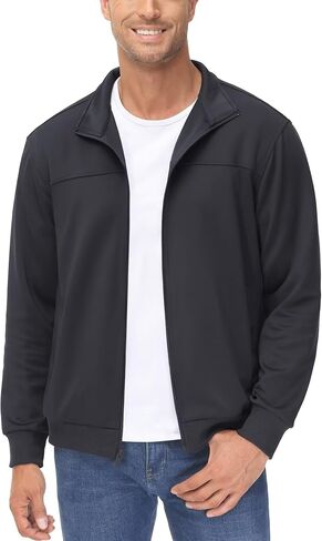 MAGCOMSEN Men's Track Jackets Lightweight Full-Zip Casual Coat Workout Running Athletic Active Jacket With Pockets in Saudi Arabia