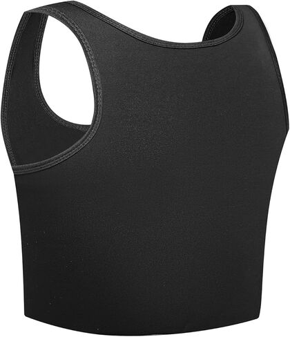 INRANXISM Chest Binder for Transgender FTM Cotton Hook Half Breast Binder Tank Top Vest in Kuwait