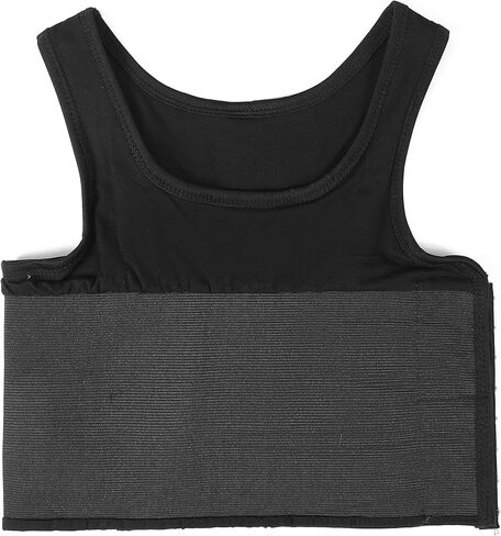 INRANXISM Chest Binder for Transgender FTM Cotton Hook Half Breast Binder Tank Top Vest in Kuwait