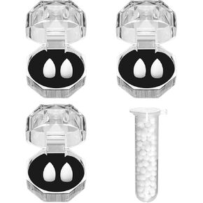 3 ازواج من اسنان مصاصي الدماء من كلوور، 3 مقاسات من انياب مصاصي الدماء للهالوين، طقم اسنان مزيف مع لاصق للاطفال والكبار، اكسسوارات تنكرية للحفلات التنكرية، 13 ملم/ 15 ملم/ 17 ملم in Kuwait