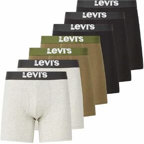 Levi's Mens Underwear 7 Pack Mens Boxer Briefs for Men Cotton Stretch