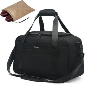 ECOHUB For Spirit Airlines Personal Item Bag 18x14x8 Travel Duffel Bags with Laptop Compartment & Shoe Bag Underseat Carry on Bag with Wet Pocket, 30L (Black)