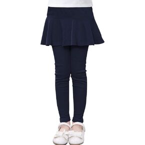 BOOPH Little Girls Leggings Pants with Tutu Skirts Kids Culottes Footless Tights