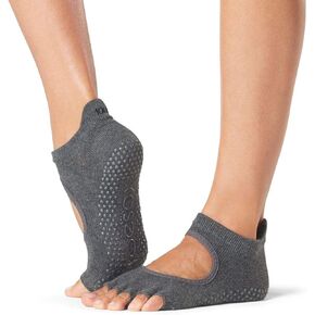 toesox Women's Bellarina Half Toe Grip Socks - Non-Slip Pilates Grip Socks, Yoga Socks with Grips, Barre Socks, Ballet