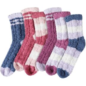 Fuzzy Socks - Fuzzy Socks for Women, 6 Pairs Fluffy Socks Cozy Winter Socks for Women Soft Socks Warm Socks Slipper Socks in Saudi Arabia