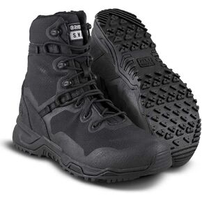 Original SWAT Alpha Fury 8" Tactical Boot | High Performance Light Weight Duty Shoes | Airport Friendly - Black