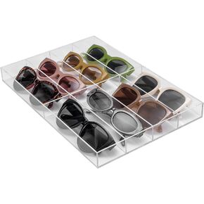 SupApollo Sunglasses Tray,Acrylic Sunglasses Storage Organizer, Clear Display Organizer,8 Slot Clear Eyeglasses Storage Case Tray,Jewelry Trays for Drawers in Saudi Arabia