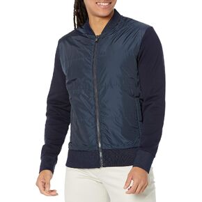 BOSS Men's Skiles Nylon and Cotton Zip Up Sweatshirt in Saudi Arabia
