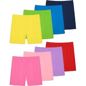 Poroka 8 قطع من شورتات الدراجات للفتيات شورتات الرقص سميكة الشكل، شورتات نشطة آمنة تسمح بالتهوية in Kuwait