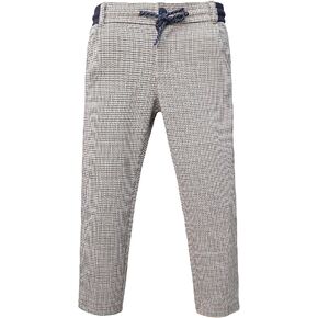 ASHION Boys Dress Pants Adjustable Waist Plaid Pants Slim Fit Stretch Pants Skinny Chinos Pants 2-12 Years