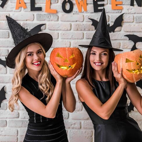 CLUEWR 3 Pairs Vampire Teeth, 3 Sizes Halloween Vampire Fangs, Fake Denture with Adhesive for Kids and Adults, Cosplay Party Props Dress Up Accessories, 13mm/ 15mm/ 17mm in Kuwait