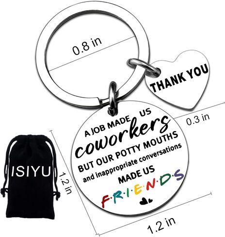 isiyu Boss Day Colleague Gifts Funny Gift For Coworker Friends Leader Mentor Office Friendship Keychain Gifts For Office Friends Memorial Leaving Job Gifts For Women Men Christmas Birthday Gifts in Saudi Arabia