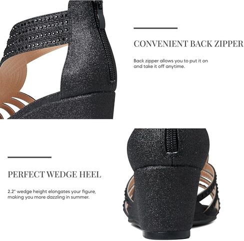 ميكاركا صندل بكعب متوسط مفتوح من الامام مرصع باحجار الراين اللامعة وحزام للكاحل مناسب للزفاف والعروس والحفلات الراقصة والرقص in Kuwait