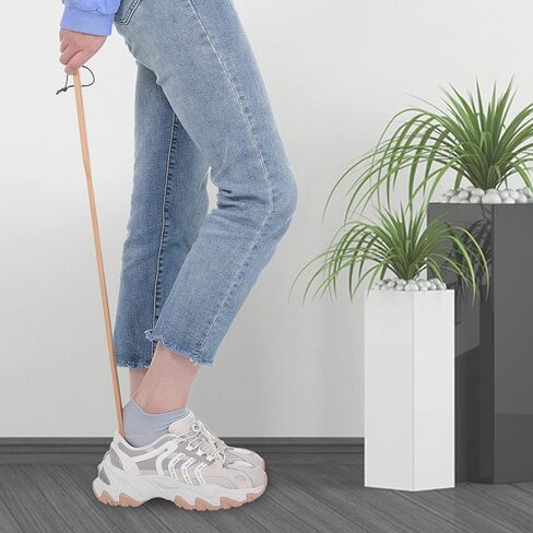 فانوير بوق احذية خشبي بمقبض طويل، بوق احذية خشبي لكبار السن والرجال والنساء والاطفال والحمل، 27.5 انش in Kuwait