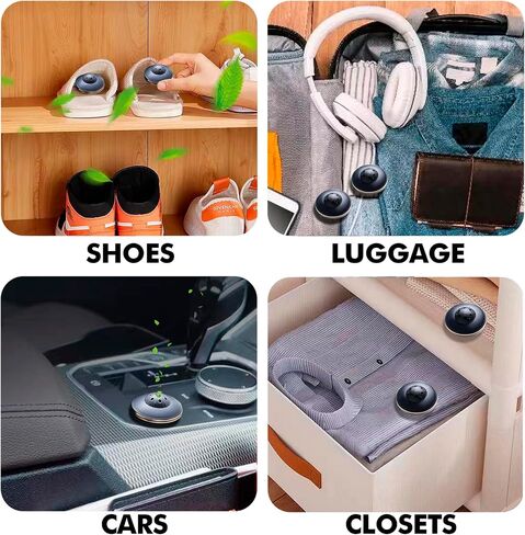4 Packs Sneaker Deodorizer Balls, Long Lasting Odor Eliminator Air Fresheners With Essential Oil Cologne for Sneakers, Boots, Gym Bags, Drawers, and Locker. Shoe Deodorizer Balls Neutralizes Sweat Odor - Easy Twist Lock/Open Mechanism. in Saudi Arabia