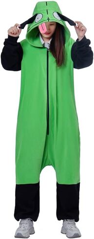 سترة بغطاء للرأس من LoliMiss Gir Invader التأثيرية Zim زي كائن فضائي لزي الهالوين in Kuwait