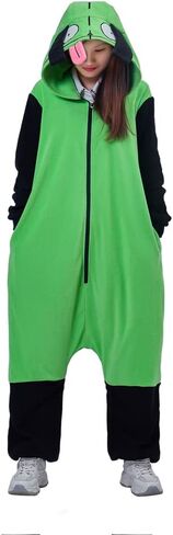 سترة بغطاء للرأس من LoliMiss Gir Invader التأثيرية Zim زي كائن فضائي لزي الهالوين in Kuwait