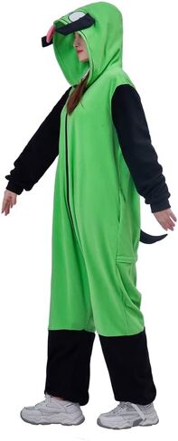 سترة بغطاء للرأس من LoliMiss Gir Invader التأثيرية Zim زي كائن فضائي لزي الهالوين in Kuwait