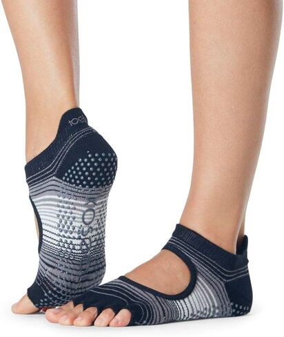 جوارب Bellarina النسائية من toesox بمقبض نصف إصبع القدم - جوارب بيلاتيس غير قابلة للانزلاق، جوارب يوجا مع مقابض، جوارب باري، باليه in Kuwait