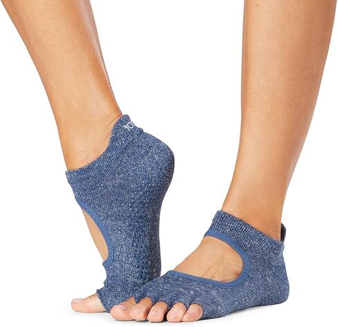 جوارب Bellarina النسائية من toesox بمقبض نصف إصبع القدم - جوارب بيلاتيس غير قابلة للانزلاق، جوارب يوجا مع مقابض، جوارب باري، باليه in Kuwait