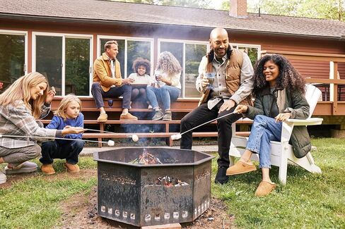 شبشب نسائي من Fireside من Dearfoams Greta Shearling للاستخدام الداخلي والخارجي in Kuwait