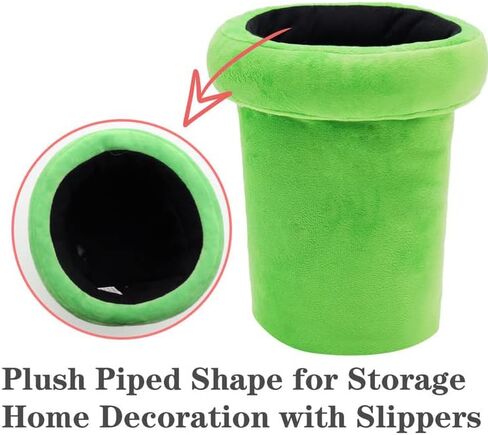 شباشب نباتية من بيسونكا بيرانا مع حامل أنابيب، شباشب فطر للرجال، شباشب منزلية قطيفة شتوية مرحة للبالغين والنساء والمراهقين، ديكور منزلي in Kuwait