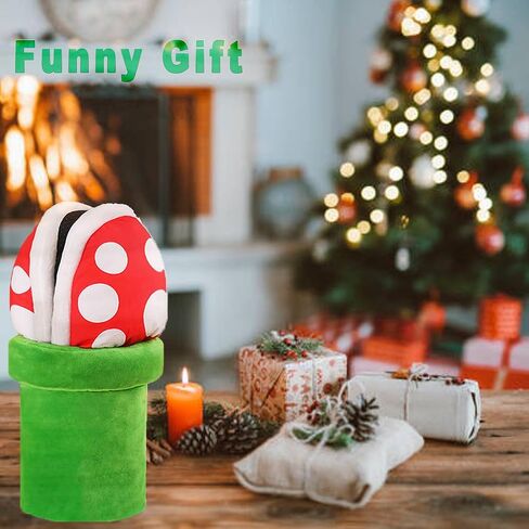 شباشب نباتية من بيسونكا بيرانا مع حامل أنابيب، شباشب فطر للرجال، شباشب منزلية قطيفة شتوية مرحة للبالغين والنساء والمراهقين، ديكور منزلي in Kuwait