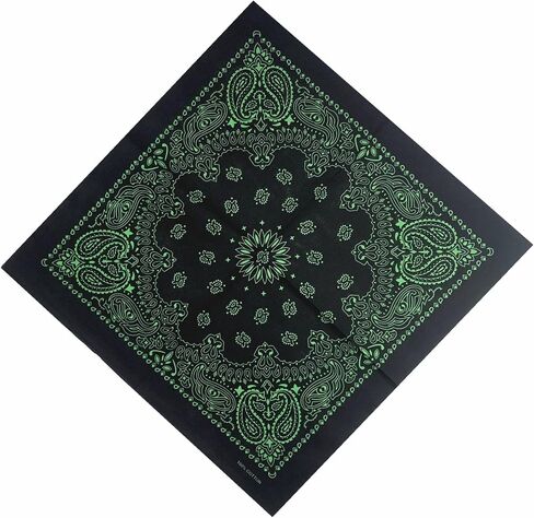 SYHRHL 12 Pack Paisley Bandana Novelty Cotton Bandanas Cowboy Handkerchiefs Classic Scarf for Men and Women in Kuwait