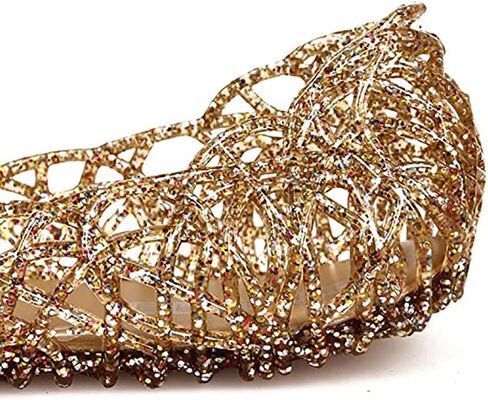 Women's Jelly Sandals Ballet Shoes Slip On Flats Hollow Out Loafers in Saudi Arabia