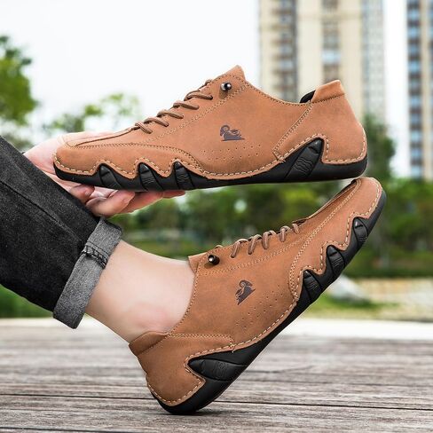 OJPO Driving Shoes for Men Beck Shoes Mens Shoes Casual Slip Ons Mens Fashion Shoes Comfort Handmade Chukka Dress Walking Shoes in Saudi Arabia