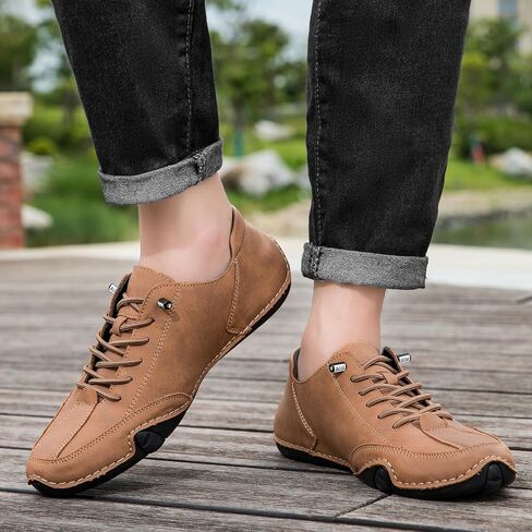 OJPO Driving Shoes for Men Beck Shoes Mens Shoes Casual Slip Ons Mens Fashion Shoes Comfort Handmade Chukka Dress Walking Shoes in Saudi Arabia