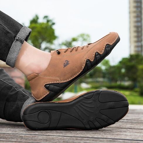 OJPO Driving Shoes for Men Beck Shoes Mens Shoes Casual Slip Ons Mens Fashion Shoes Comfort Handmade Chukka Dress Walking Shoes in Saudi Arabia