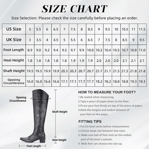 IUV أحذية رعاة البقر عالية الركبة للنساء، فوق الركبة أحذية راعية البقر الغربية الفخذ عالية أحذية راعية البقر طويل القامة in Kuwait