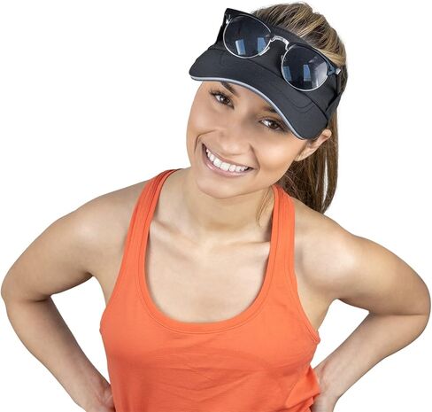 TrailHeads Women’s Sun Visor Hat for Running, Golf and Tennis - Recycled in Kuwait